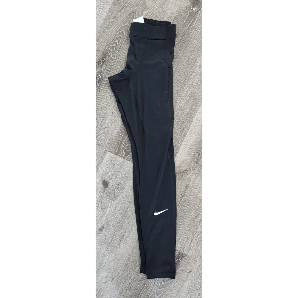 Nike Pro Dri-FIT Mens Black Compression Tights Training Leggings Size M Pockets